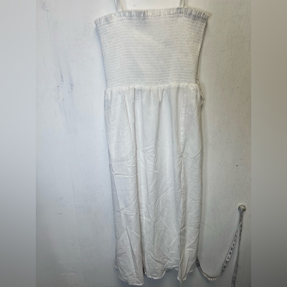 Wayf Smocked Tie Back Maxi  Dress - Picture 3 of 9